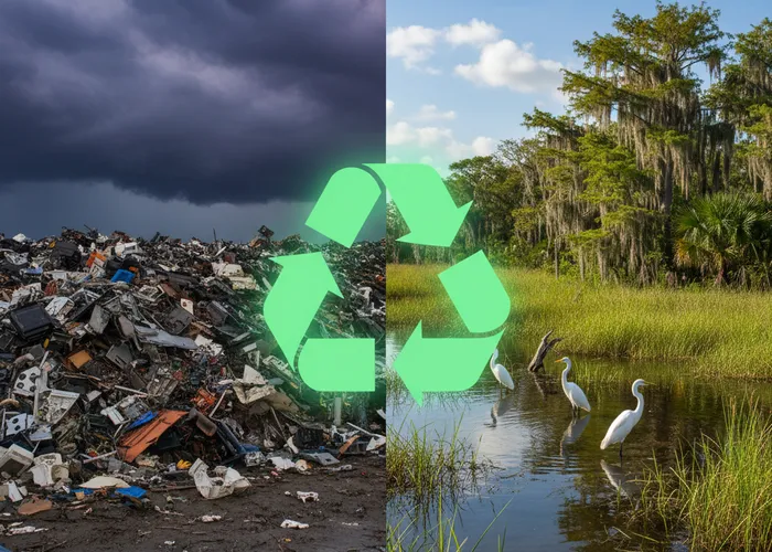Environmental impact of electronics recycling — keeping Palm Beach County green and clean