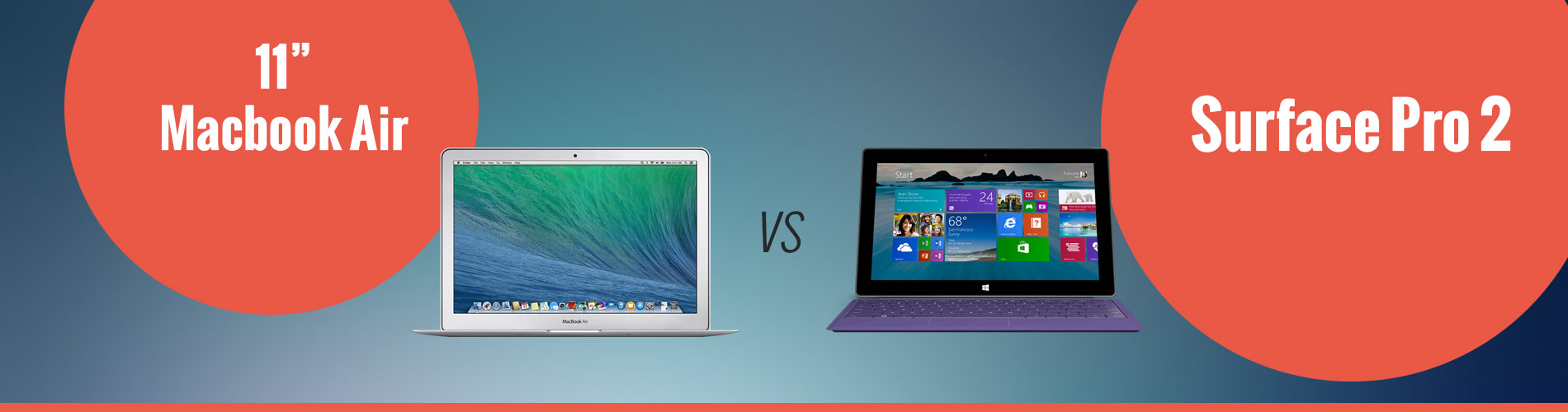 Apple 11in MacBook Air vs Microsoft Surface Pro 2